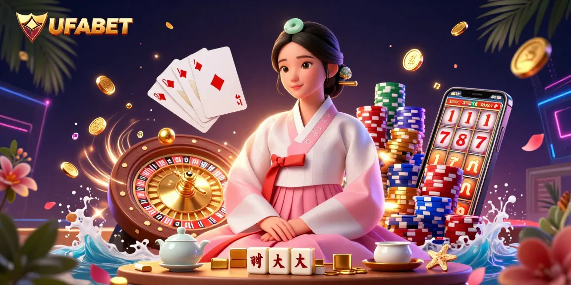 Play slots and win at UFABET with a vibrant casino scene featuring Asian elegance.