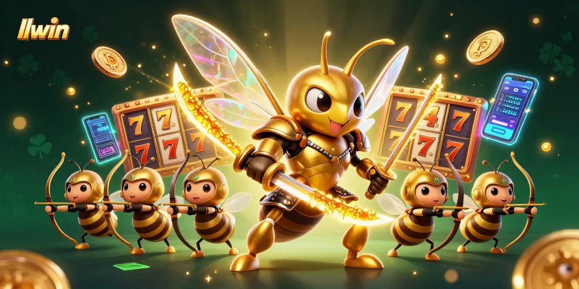 Engage in thrilling slots at llwin, featuring vibrant game elements and golden animations.