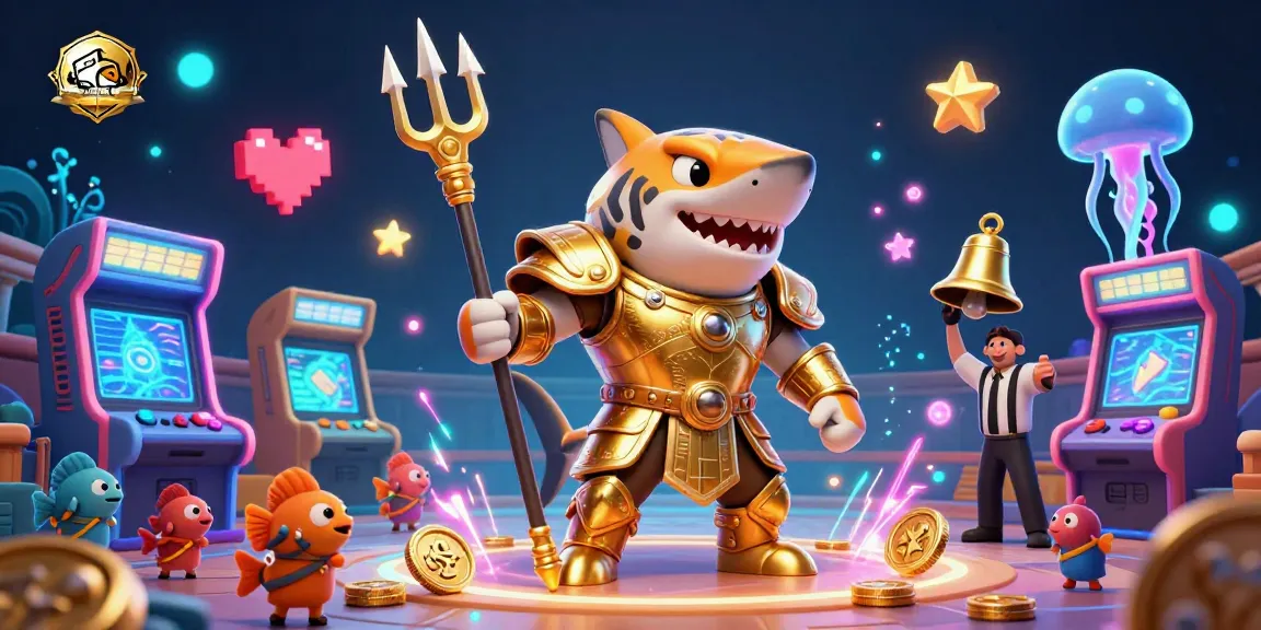 Experience top-tier gaming fun at bandarmahjong with lively arcade elements in a vibrant underwater scene.
