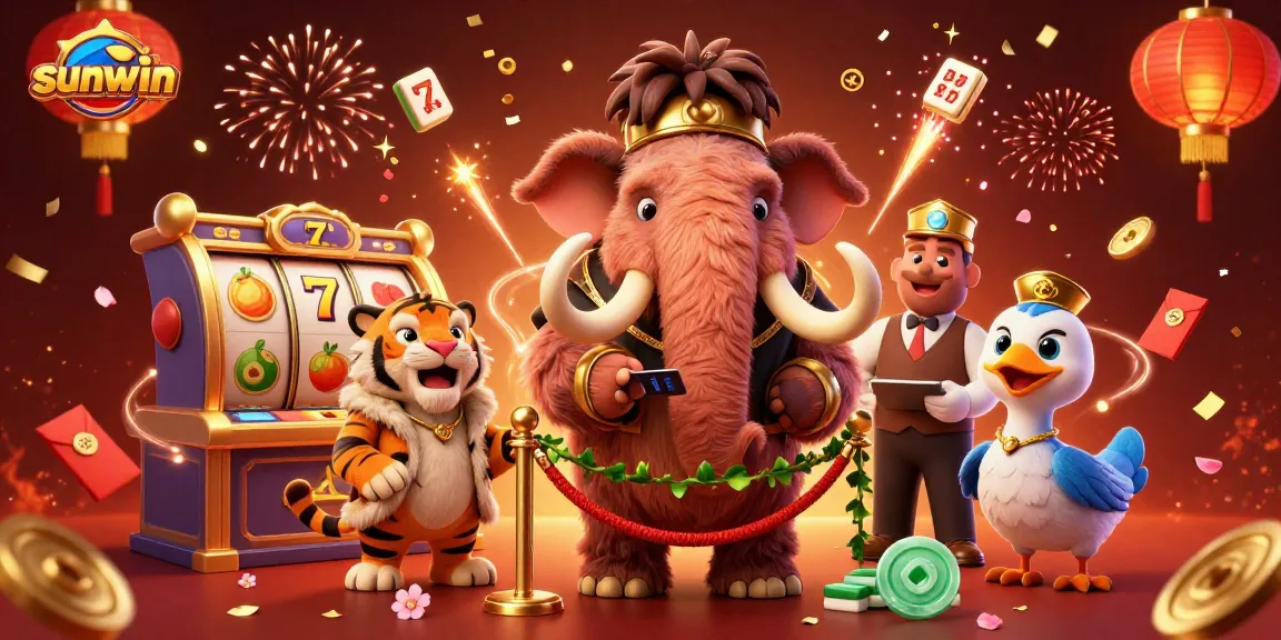 Experience thrilling gameplay at sunwin with vibrant casino elements and animated characters